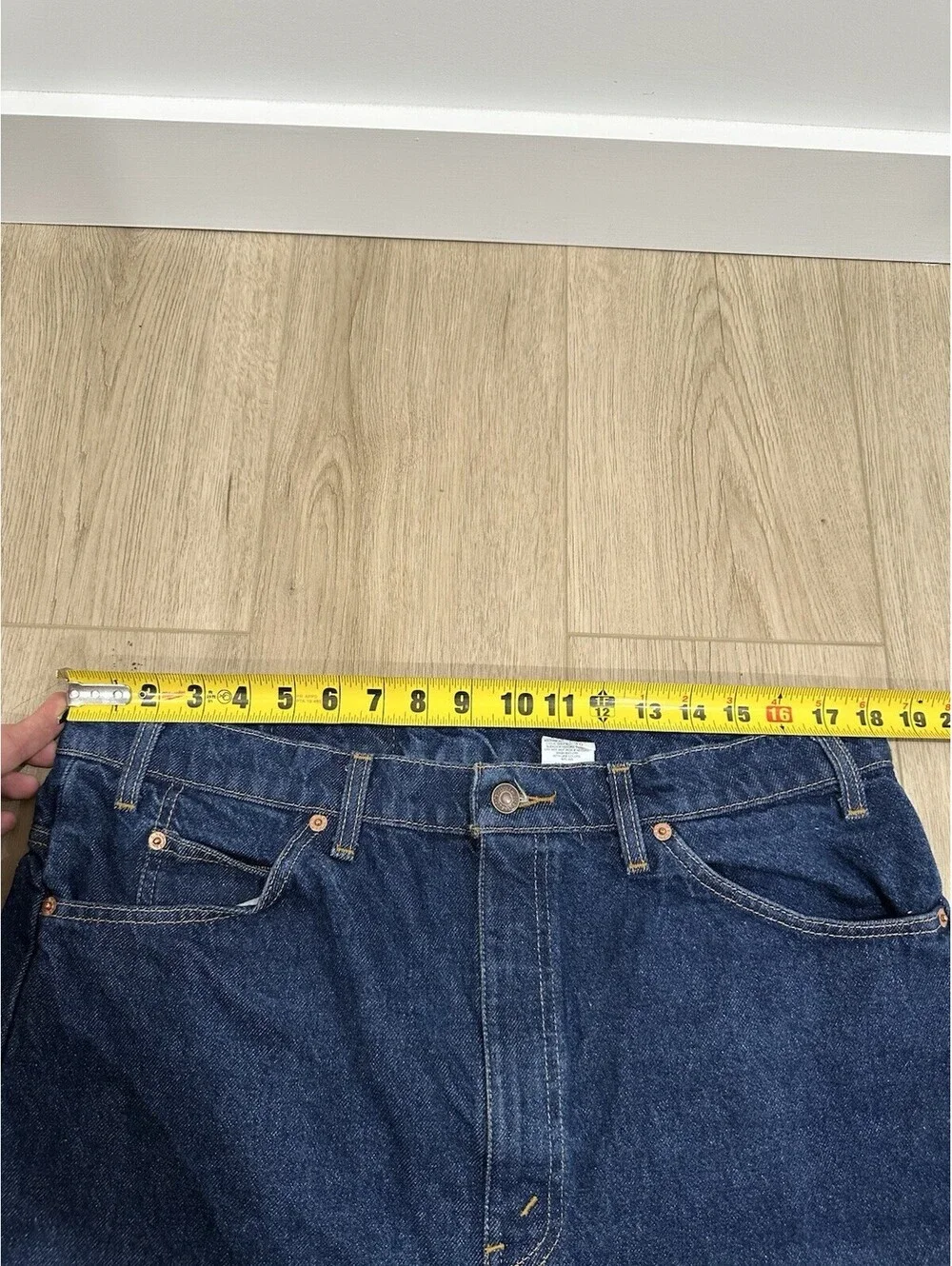 Vintage Levi's 505 Orange Tab Jeans Mens 36x30 Regular Straight Blue Denim 1995